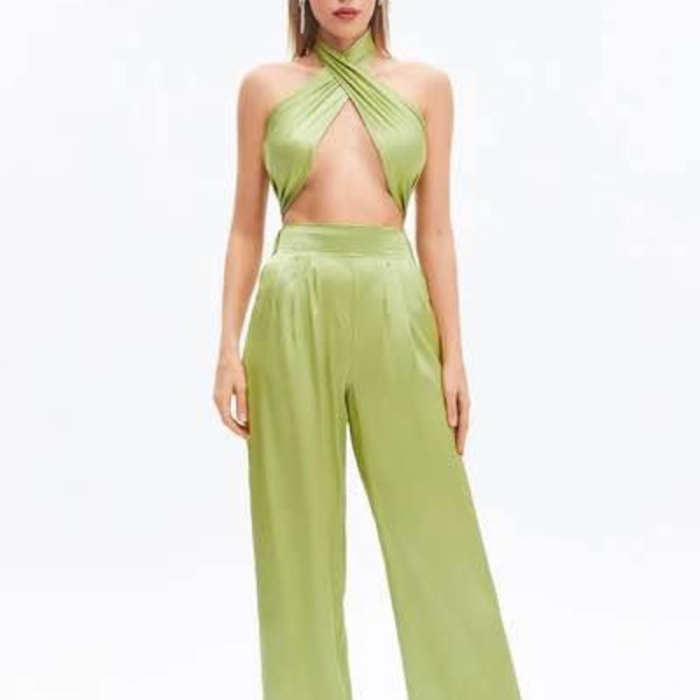 Wrap body suit silk